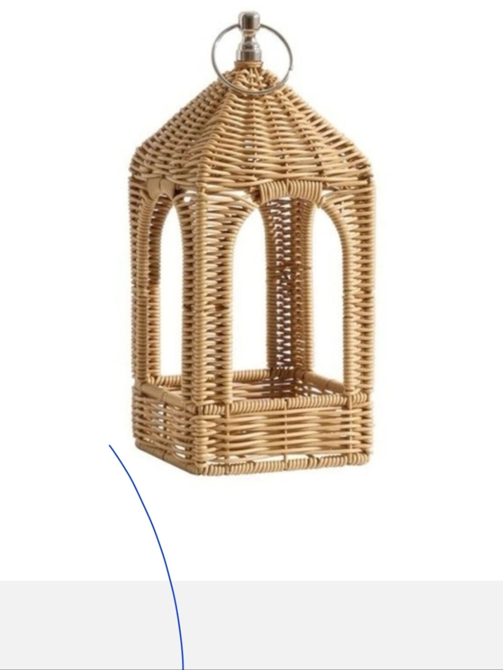 My Texas House 12” Rattan Lantern